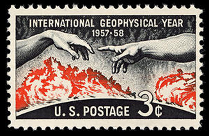 International Geophysical Year postage stamp